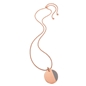 Style Candies Rose Gold Plated Grey Enamel Short Necklace-